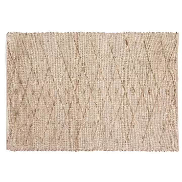 Alfombra Seaview Elegante Inspiración étnica Blanco 120x170 Cm - 1