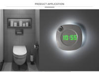 Lámpara De Pared Con Sensor De Movimiento LED Recargable Magnética Para Baño Y Dormitorio Iluminación Nocturna Con Reloj Corredor Decorativa Interior - details 5