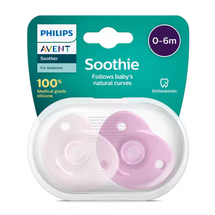 Philips Avent Chupete Soothies Niña 0-6 M 2 Unidades - 1