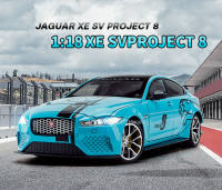 Jaguar XE Svproject 8 Modelo De Coche a Escala 1:18 Para Niños Con Puertas Abiertas Luz Y Sonido Absorción De Choque Metal Colección Regalo - details 0