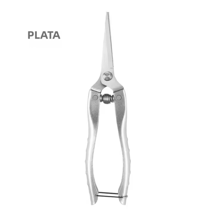 Tijeras De Podar De Acero Inoxidable Con Mango De Aleación De Zinc Herramientas De Jardinería Para Ramas Duras De Frutas - 1