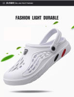 Sandalias De Verano Para Hombre EVA Ligera Zapatillas Casuales Clogs Para Jardín Y Playa Talla Grande 49 Zapatos Planos Para El Hogar Y Exteriores - details 7
