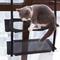 Cama De Gato Colgante Para Ventana Hamaca Solar Asiento Doble De Túnel Con Adhesivo En La Pared Sofá Para Gatos Tamaño 51x31cm - details 18
