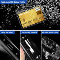 Portadocumentos Transparente Horizontal Para Tarjetas De Identificación 10pcs Resistente Al Agua Y De Alta Calidad Accesorio Para Etiquetas Y Badges - details 3