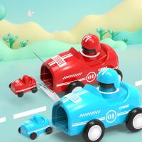 Coche De Juguetes Infantiles Con Dibujos Animados Miniatura Inercial Vehículos Retroalimentación Montessori Educación Temprana Para Bebés Y Niños Pequeños - details 15