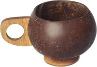Coco Nut Cups for Drinks - Natural Handmade Multipurpose Cups,Portable Rustic Salad Bowls, Brown Water Cups for Ice Cream, Water - details 4