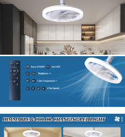 Luz de ventilador LED integrada, ventilador de techo, lámpara nórdica moderna minimalista para comedor y dormitorio - details 3