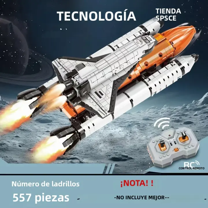 Bloques De Construcción Técnicos De Galaxia RC Nave Espacial Modelo Apollos Descubrimiento Juguetes Para Niños Regalo Para Niños - 1