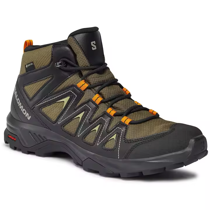 Botas Salomon X Braze Mid para hombre en color verde - 1