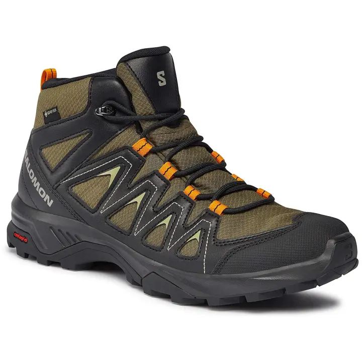 Botas Salomon X Braze Mid para hombre en color verde - 1