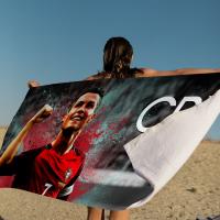 Toalla De Playa Microfibra CR7 Cristiano Ronaldo Toalla Rápida Para Piscina Viajes Yoga Absorbente Suave Y Skin-friendly Tamaño 76x182cm - details 9