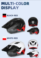 Casco De Bicicleta LED  Con Visera De Sol Y Gafas Recargables Para Hombres Ciclismo En Carretera Y MTB Talla 57-61 Cm - details 12