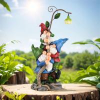 Estatua De Enano Para Jardín Decoración De Pared De Hada Sin Caras Muñeco De Resina Colección Adorno De Jardín Al Aire Libre - details 3