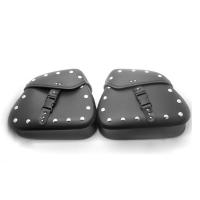 Par De Bolsas De Sillín Para Motocicleta En Cuero PU Negro Impermeable Almacenamiento Lateral Equipaje De Viaje Para Suzuki/Yamaha/Honda - details 24
