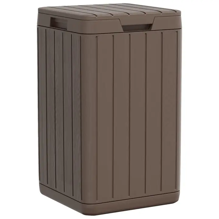 vidaXL Cubo de Basura de Exterior Papelera Contenedor Residuos Jardín PP Color Gris,  Antracita,  Marrón y mas - 1