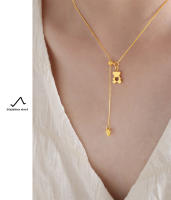 Collar con colgante de corazón de oso, diseño geométrico hueco de oso de amor, hebilla extraíble, collar de clavícula de acero de titanio ajustable, cadena de acero oxidado chapada en oro, accesorios de joyería para el cuello, regalo de fiesta para mujer - details 7