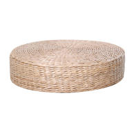 Cojín De Paja Tatami Para Meditación Y Yoga Estilo Japonés Silla Redonda De Paja Tejida Para Adultos Almohada De Piso Zen - details 1
