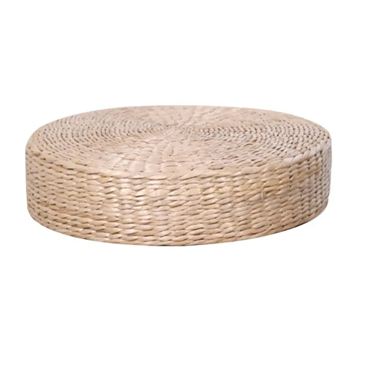 Cojín De Paja Tatami Para Meditación Y Yoga Estilo Japonés Silla Redonda De Paja Tejida Para Adultos Almohada De Piso Zen - 1