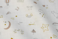 LALA - Barandilla de Cama para Bebe desmontable y lavable, Gasa de Algodón Puro, almohadilla protectora anticolisión para Barandilla de Cama para Bebe Dream 60*30*3 desmontable, - details 13