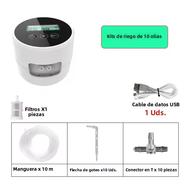 Sistema De Riego Por Drip Inteligente Para Jardín Y Uso Doméstico Con Timer Automático Kit De Control De Riego Para Macetas - 1