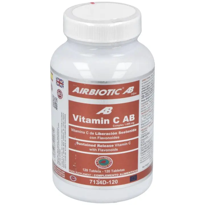 Airbiotic Vit C Ab Complex 1.000 Mg Lib. Sostenida 120 Tabletas - 1