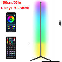 Lámpara De Rincón Bluetooth Inteligente APP 160cm LED RGB Dimmable Luz Ambiental Para Dormitorio Juego Navidad Decoración Alexa - details 3