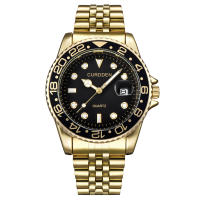 Reloj De Cuarzo Para Hombres CURDDEN 6582 De Moda Con Correa De Acero Inoxidable Completa Y Fecha Dorada Montre De Luxe - details 10