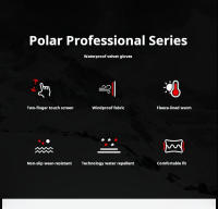 Guantes Táctiles Impermeables Y Antigolpes Para Hombres Y Mujeres Guantes De Correr Y Esquí Deportivos Al Aire Libre Termoelásticos De Poliéster Para Otoño E Invierno - details 3