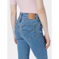 Levi's 724 High-Rise Slim Straight Stellar Stretch - Pantalones vaqueros Levis para mujer con roto o desgarro en pierna izquierda - details 2