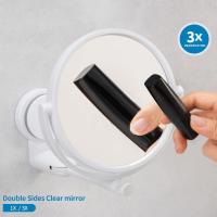 Espejo De Maquillaje Plegable Y Giratorio De 360° Instalación Sin Lijar Redondo Para Afeitar HD Accesorios De Baño - details 4