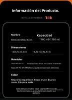 Botella Deportiva De Plástico De Grado Alimenticio a Alta Temperatura Con Doble Diseño De Bebida Gran Capacidad Portátil Para Gimnasio - details 10