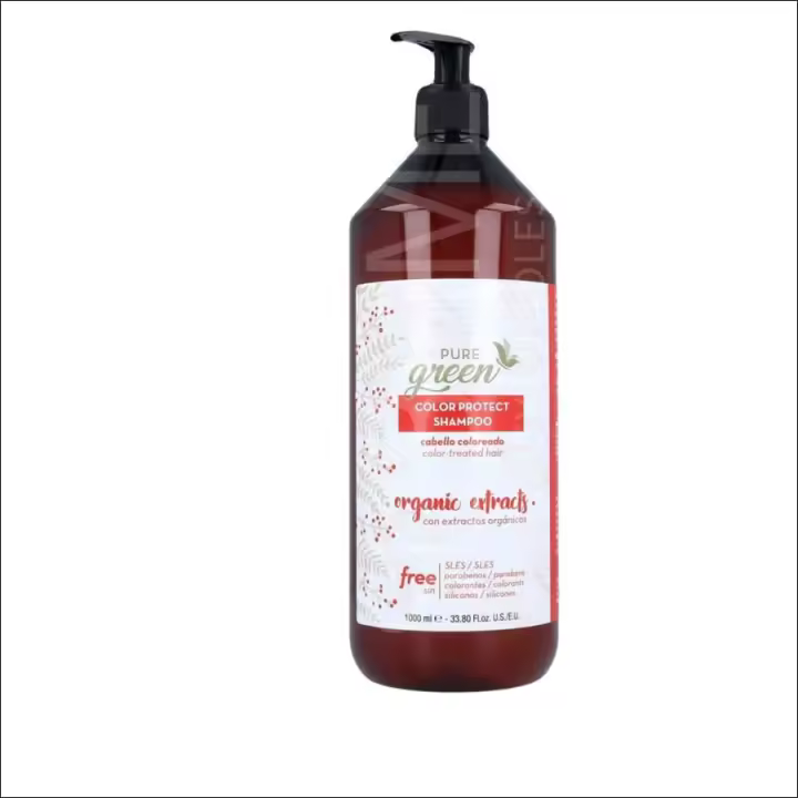 Pure Green Color Protect Champú Vegano Protector Del Color Con Aceite Biológico de Albaricoque - 1