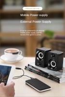 Mini Altavoz De Computadora USB Con Cable Estéreo Surround Portátil Para PC Escritorio Laptop Uso Doméstico Conexión AUX Y USB - details 2