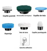 Escobilla De Limpieza Eléctrica Sin Cable Multifuncional Para El Hogar Y Cocina Cepillo De Pelo Baño Escoba Y Mop Para Limpieza Del Inodoro - details 8