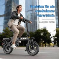 Bicicleta eléctrica urbana plegable GS3, 720 Wh, 48 V, 15 Ah, autonomía de 100 km. Motor trasero, 25 km/h, hasta 100 km. Bicicleta eléctrica para hombre/mujer. - details 5