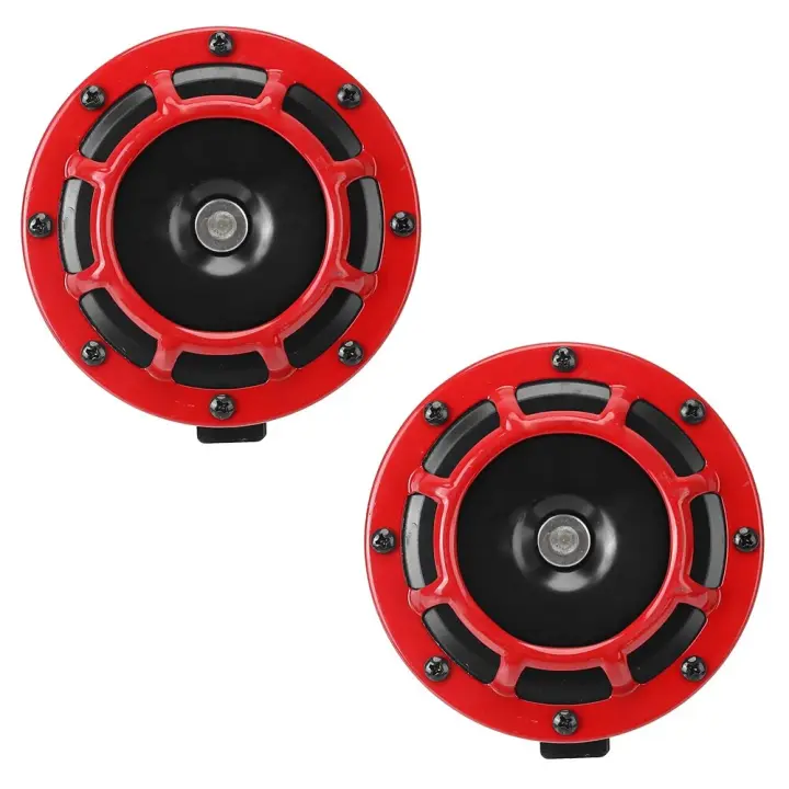 Par De Bocinas Para Coche 12V 115DB Universal Super Fuerte Y Larga Vida Con Nueva Y Cool Coloración Para Modificación De Motocicleta Y Automóvil - 1
