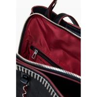 Bolsos sport de mujer DESIGUAL WAKP17 2000 MOCHILA MANHATTAN PESPUNTES BLACK 37310 25I - details 4
