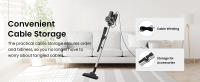 Aspiradora Con Cable Vactidy C6, 25kpa SuccióN Potente, Cable 7 M, DepóSito 800 Ml, Motor De 600w, Filtro Hepa, Anti-Sobrecalentamiento/Anti-Quemaduras , Apto Para Suelo/Alfombra/Pelos De Animales Mascotas - details 8