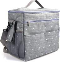 Mochila múltiple, de Mamá Bolsa, Bolsa de almacenamiento portátil para cochecito de Bebe, cinturón antideslizante, cochecito de Bebe con portavesos, cochecito de Bebe, Bolsa para teléfono móvil, accesorios para cochecito de mascotas (Gris Claro) - details 2