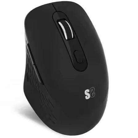 Ratón Ergonómico Inalámbrico por Bluetooth/ 2.4GHz Subblim Curve Ergo Dual Battery/ Batería recargable/ Hasta 1600 DPI/ Negro - 1