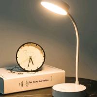 Lámpara De Mesa LED Portátil Con Control De Brillo USB Y Pilas Potenciada Para Escritorio Luz Nocturna De Lectura Para Dormitorio Protección Ocular Lámpara De Lado Para Cama - details 2