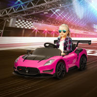 AIYAPLAY Coche Eléctrico para Niños de +3 Años Maserati GT2 Coche Eléctrico con Batería 12V Carro Eléctrico Infantil con Mando a Distancia Faros LED Bocina Música y Ruedas Auxiliares - details 1
