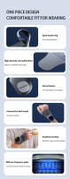 Protector de masaje, protector de muñeca con calefacción inteligente para vaina de tendón, compresa caliente, protector de masaje para esguince de mano desmontable y transpirable - details 6
