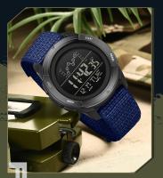 Reloj Digital SANDA Con Correa De Nylon Multifuncional Resistente Al Agua Para Estudiantes Reloj Deportivo Militar Con Alarma Y Pantalla LED - details 3