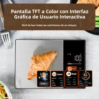 Báscula Inteligente De Cocina De Acero Inoxidable Para Alimentos Calculadora De Nutrición Calorías Proteínas Grasa Carbohidratos 11LB/5kg Para Cocina Saludable - details 4