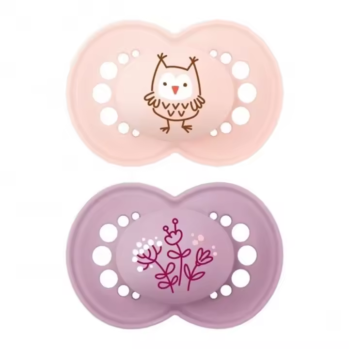 Mam Chupete Silicona Original +16m 2u  Mat Rosa - 1