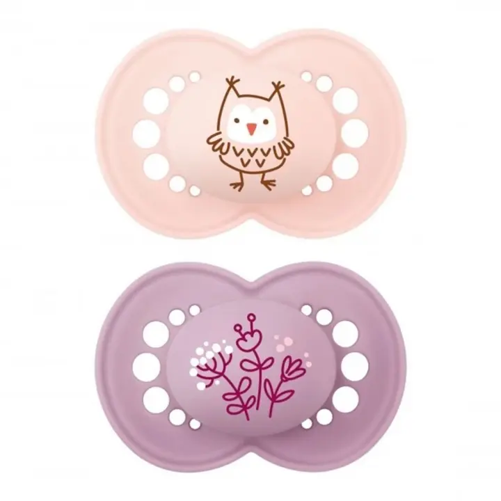 Mam Chupete Silicona Original +16m 2u  Mat Rosa - 1