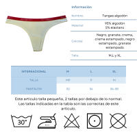 Don Algodon Pack 6 Tangas de Algodón Suaves y Cómodos | Colores Variados | Máxima Comodidad Día y Noche - details 0
