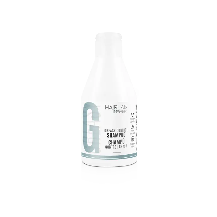 Salerm Champú Control Grasa 300 Ml. | Champú que controla el exceso de grasa, eliminando ácidos grasos naturales y residuos medioambientales del cabello y cuero cabelludo, ayudando a devolverle su equilibrio natural. - 1