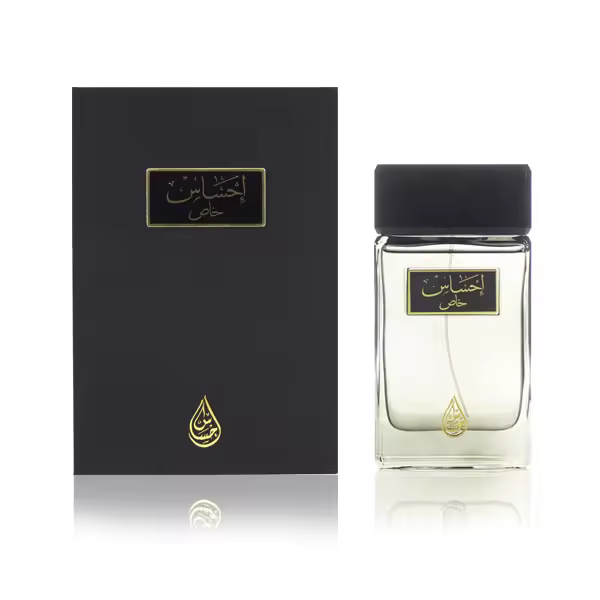 Arabian Oud EHSAS KHAS 100 ml  Eau de Parfum para Él  Rosa Pomelo, Flor de Geranio, Almizcle y Vainilla  Aroma Oriental y Ámbar. - 1